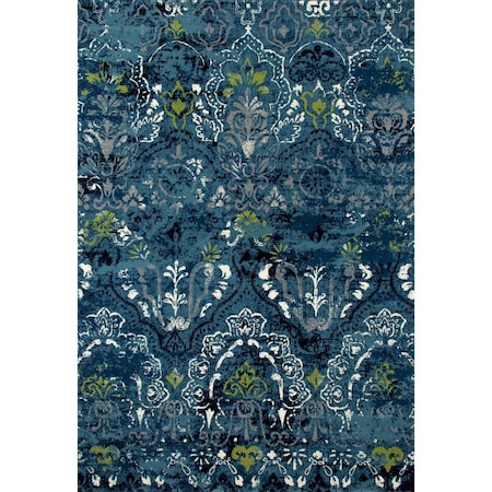 Standalone 2 x 4 ft. Bastille Collection Emerge Woven Area Rug - Teal ST3529888